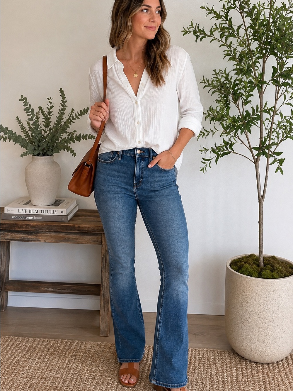 Madewell Skinny Flare Jeans Medium Wash Size 30 Stretch Denim
